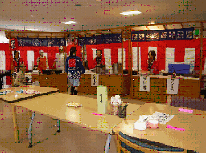 屋台村餃子店、ご飯店、アイス店